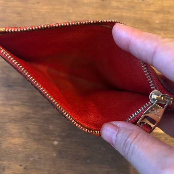 Josephine Zippered Wallet Insert Monogram Empreinte Leather Cerise Louis Vuitton - Picture 9 of 15